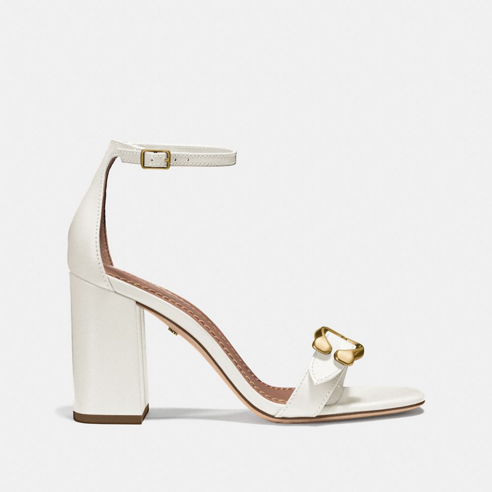 coach maya sandal black