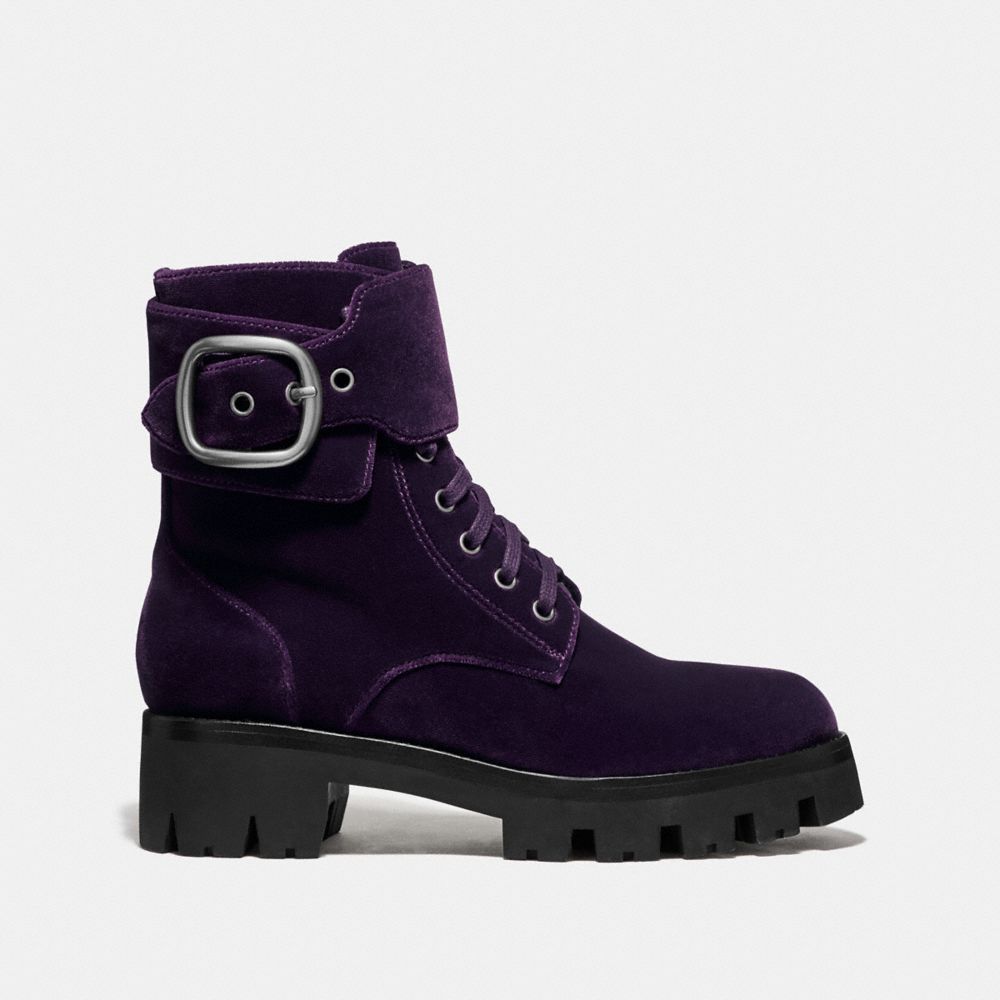 coach lucy lace up bootie