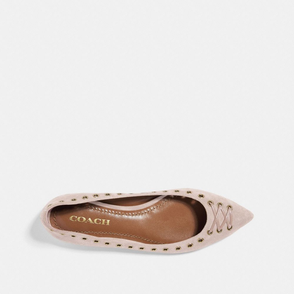 coach suede flats