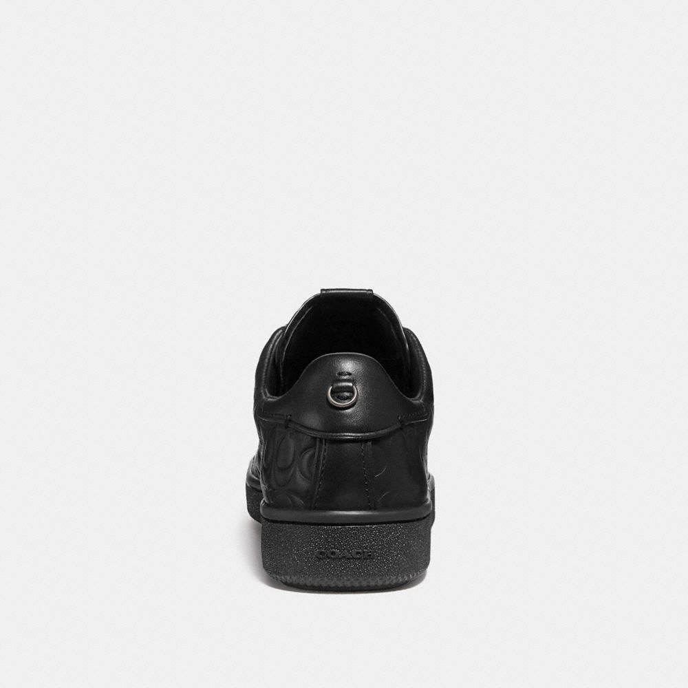 coach black leather sneakers