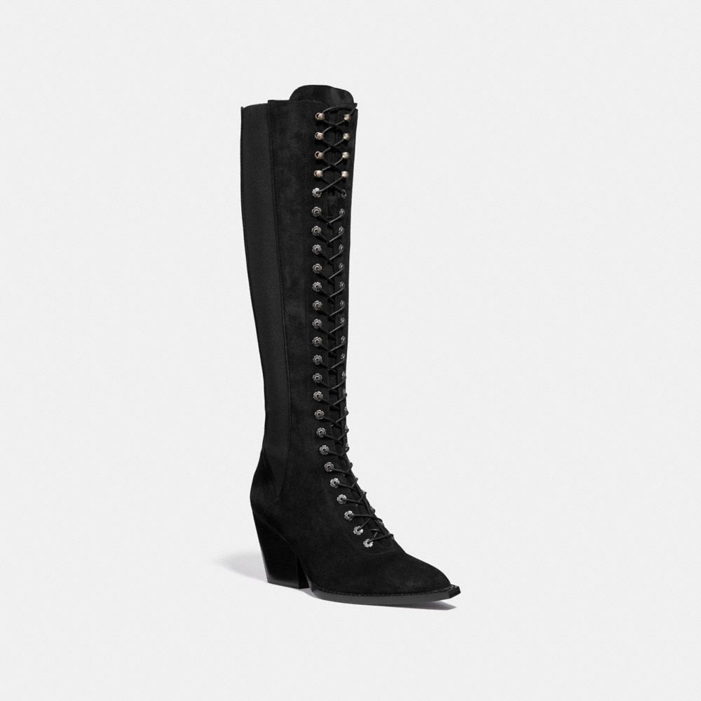 coach lace up boot