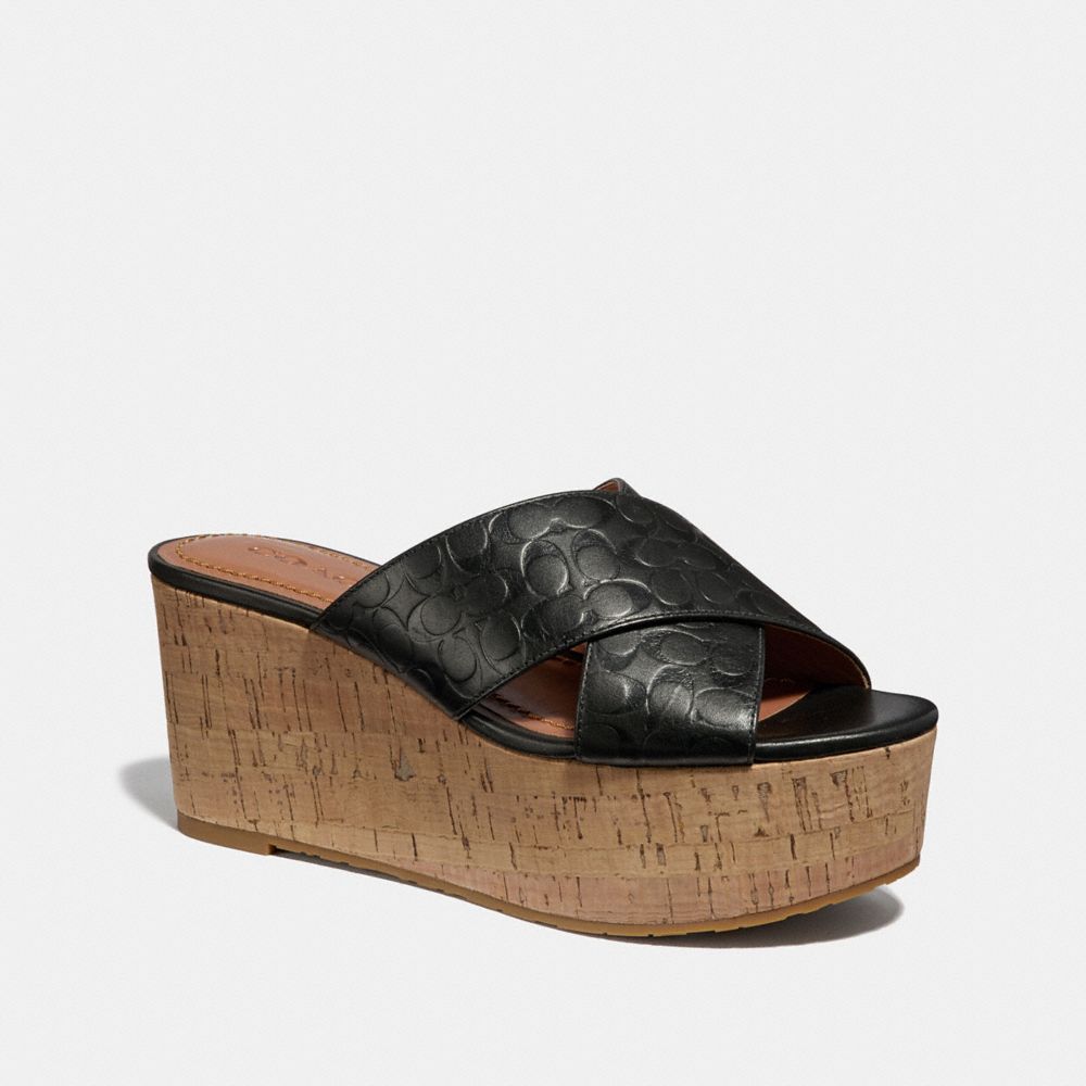 coach platform sandals