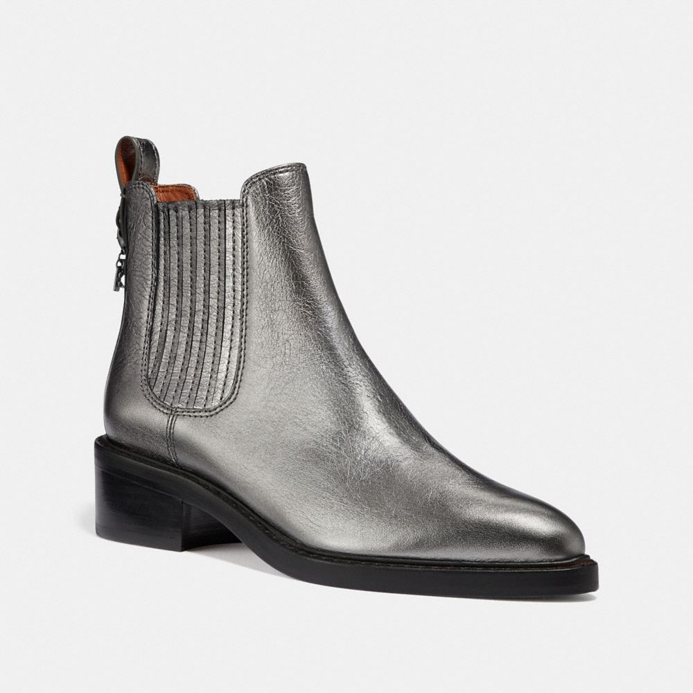 coach silver boots