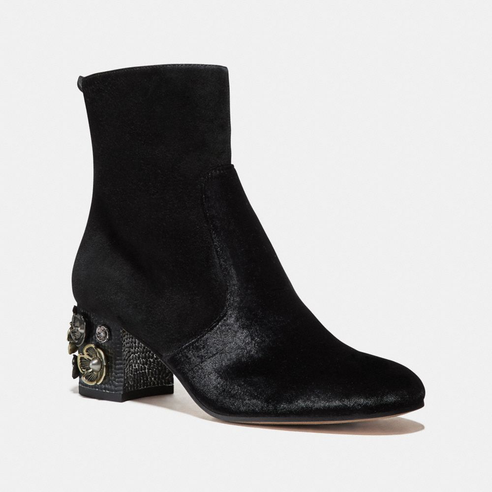 coach black ankle boots