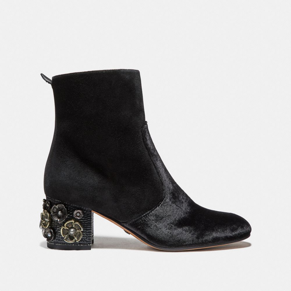coach black ankle boots