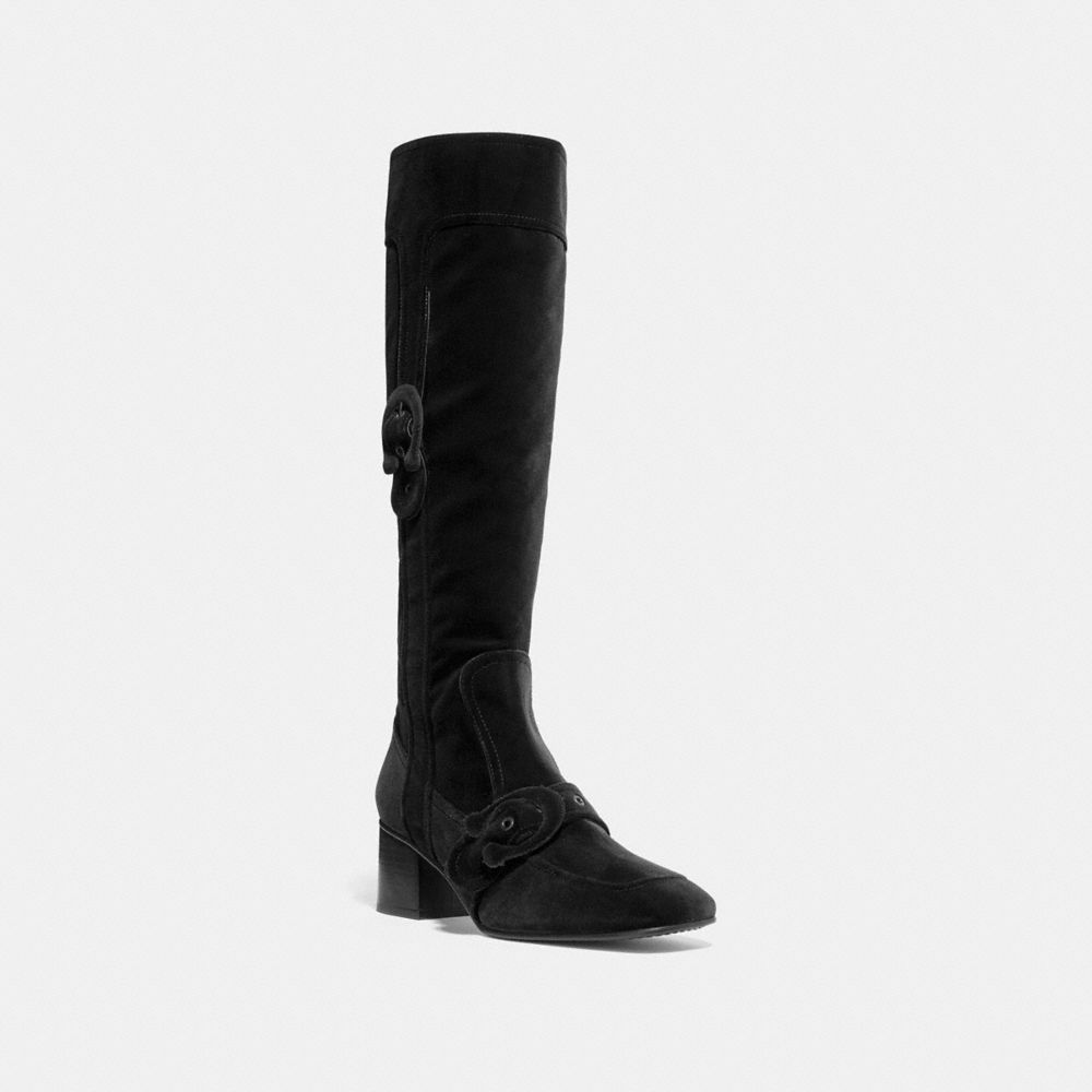 coach signature buckle bootie