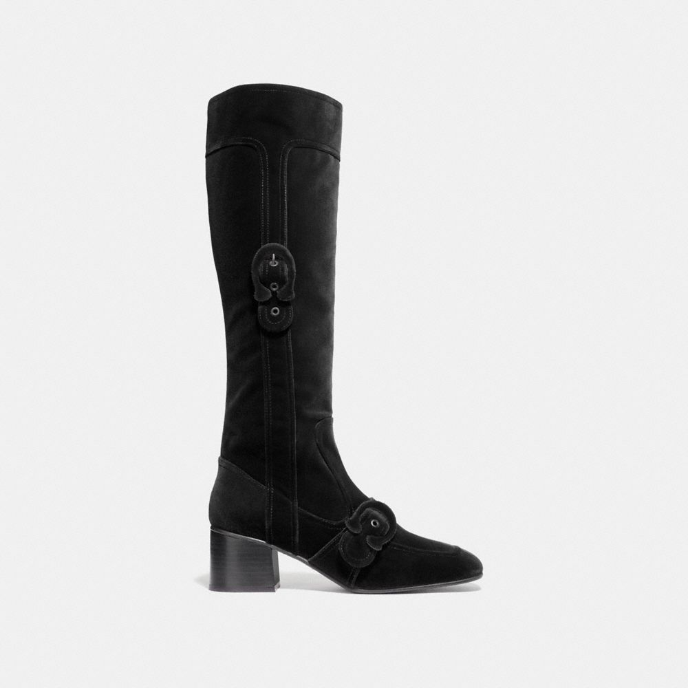 coach signature buckle bootie