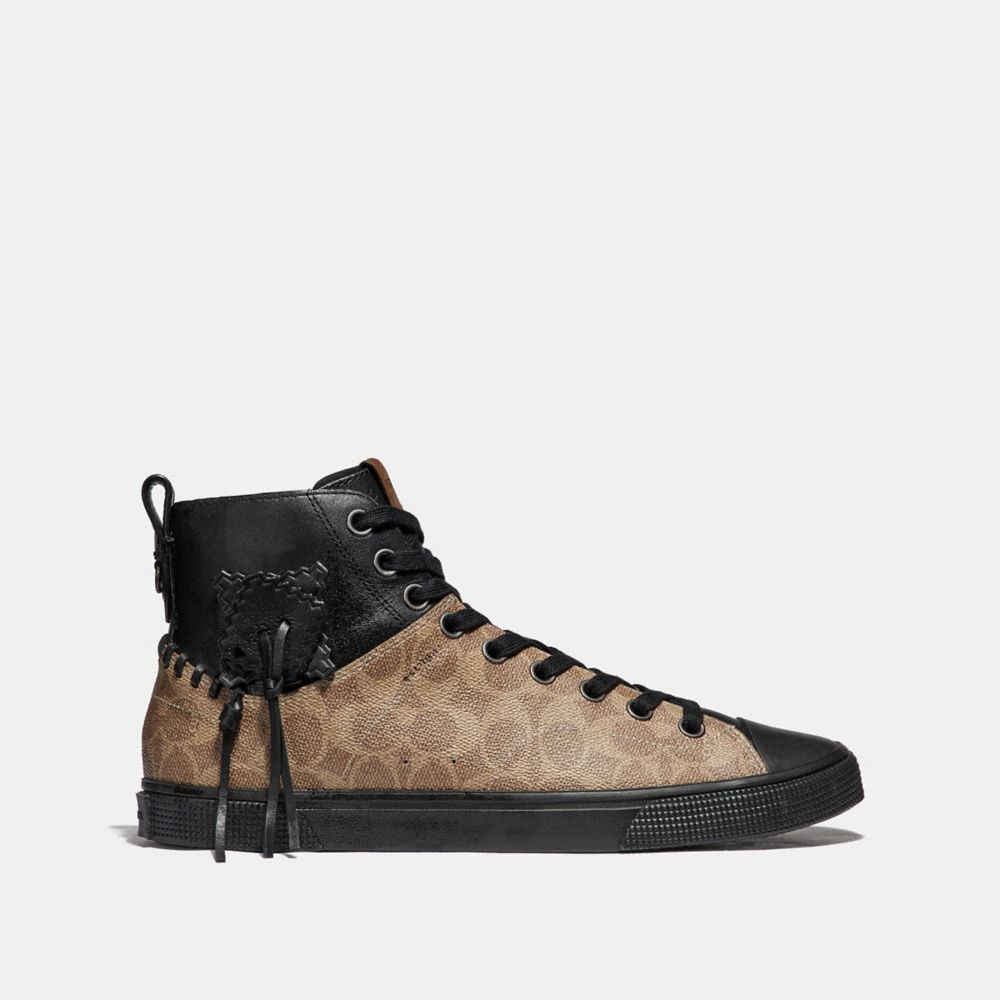 men's coach high top sneakers