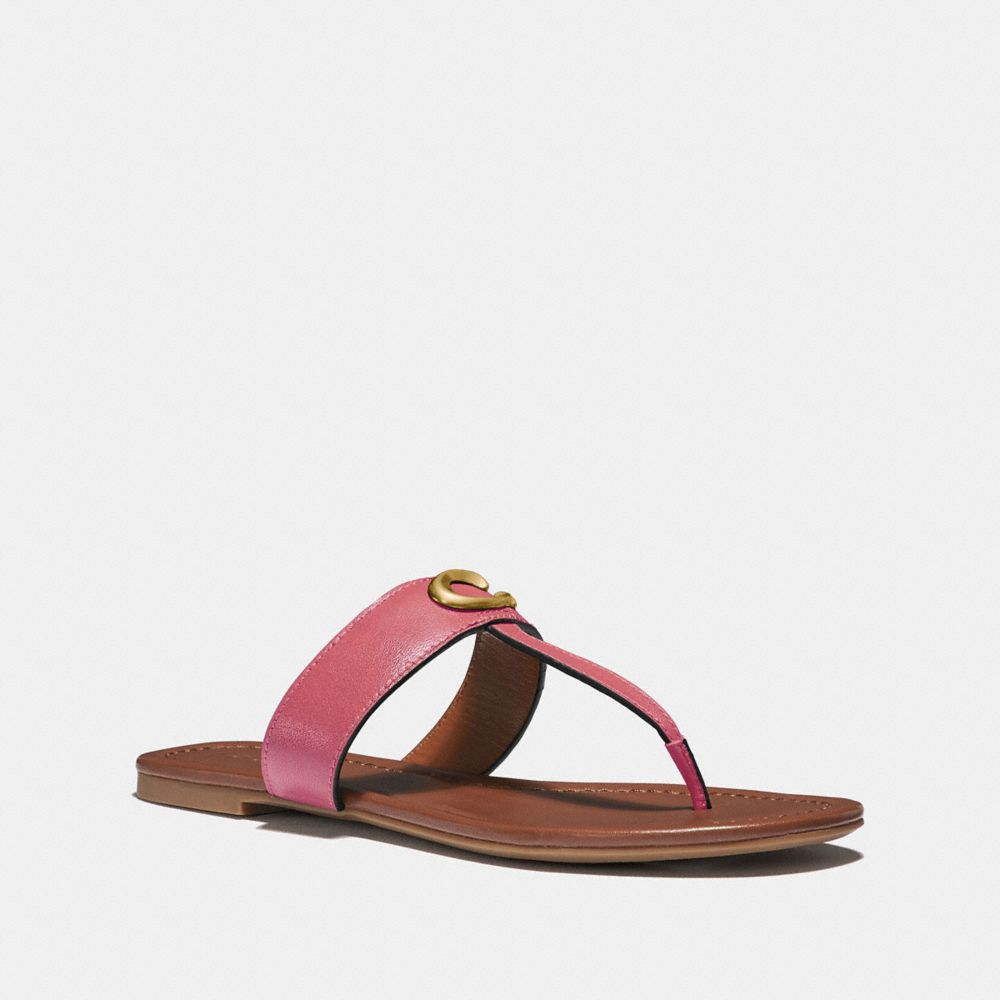 coach signature flip flops