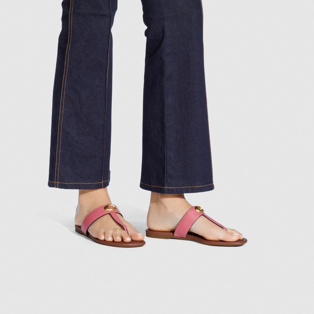 jessie buckle thong sandals