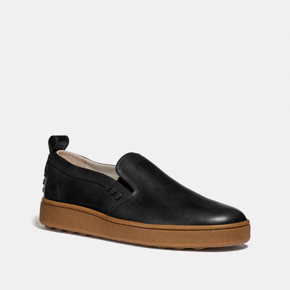 coach black slip on shoes