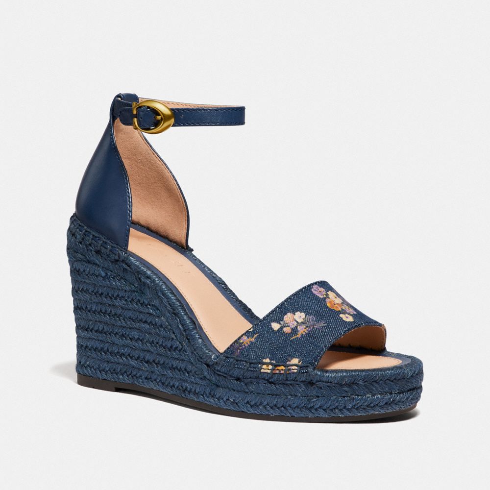 coach denim wedges