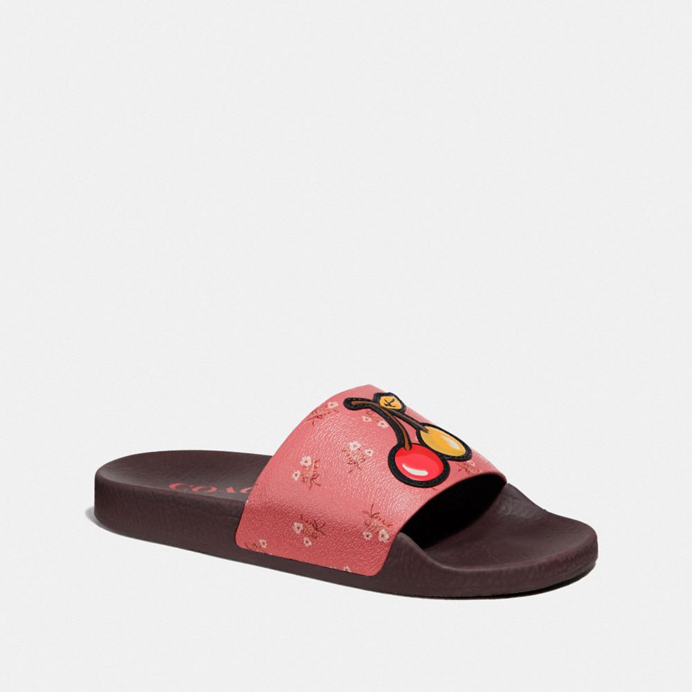 floral slides for women