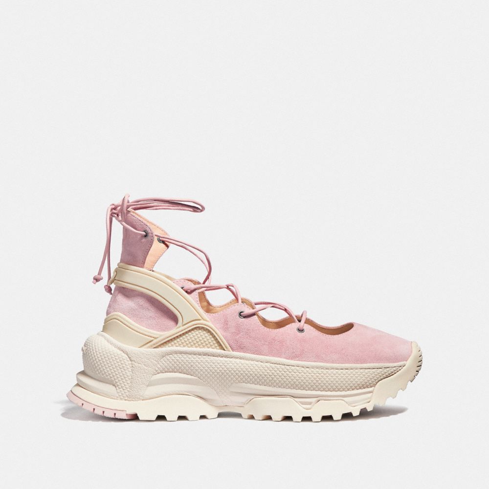 lace up ballerina sneaker coach