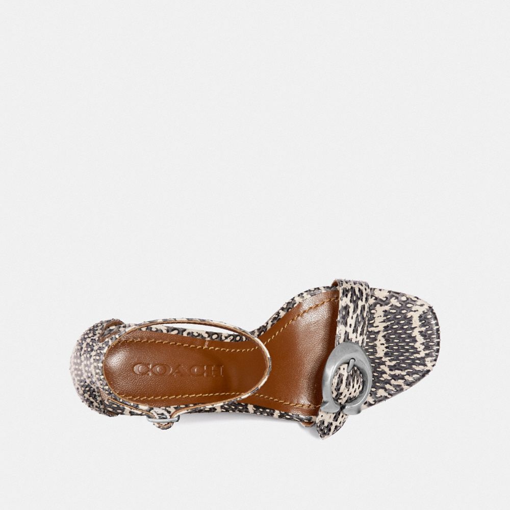 coach maya sandal black