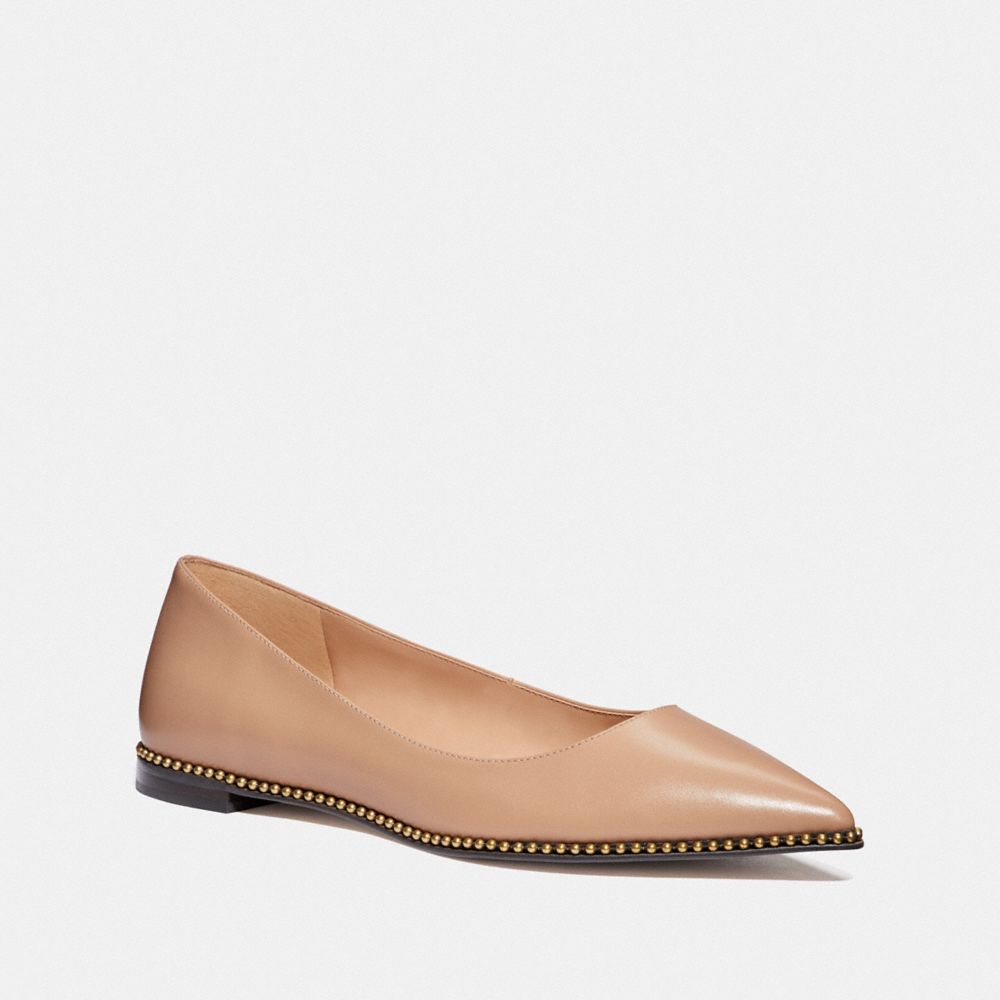 coach pointed toe flats