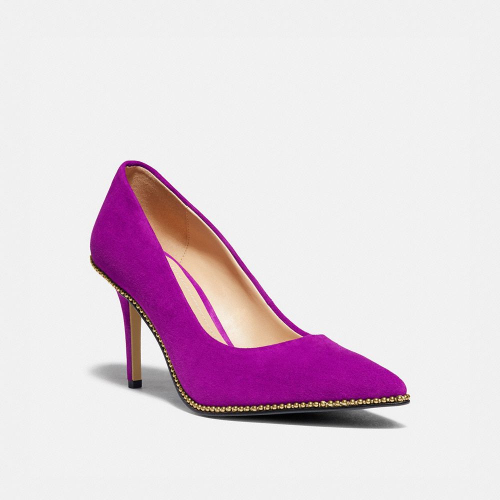 coach waverly signature buckle pumps