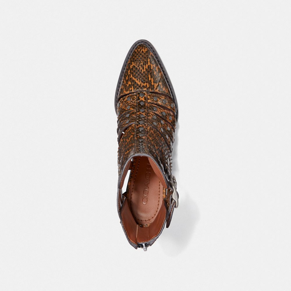 PHEOBE BOOTIE IN SNAKESKIN - Alternate View 1