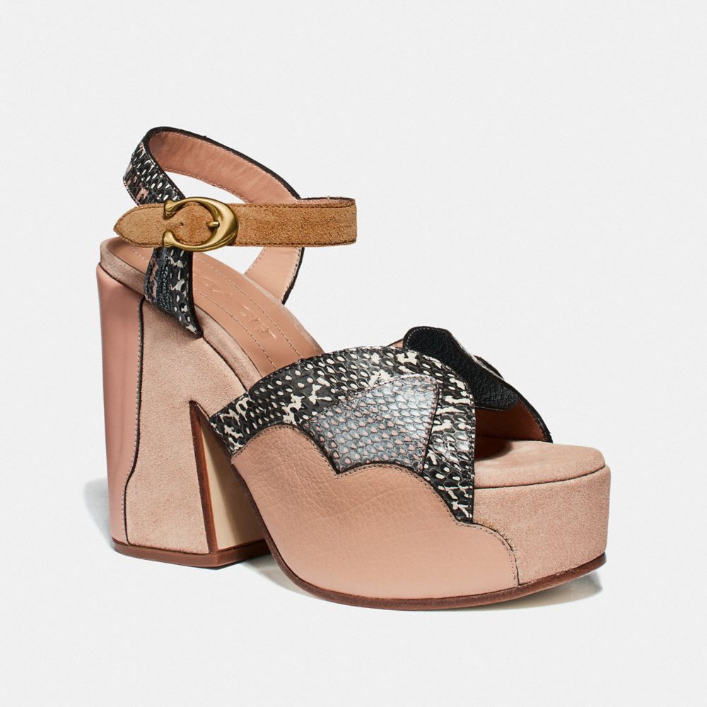 coach platform sandals