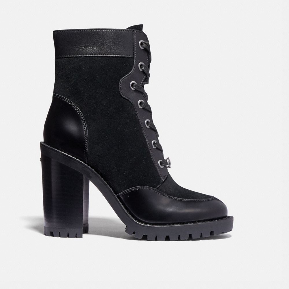 coach black bootie