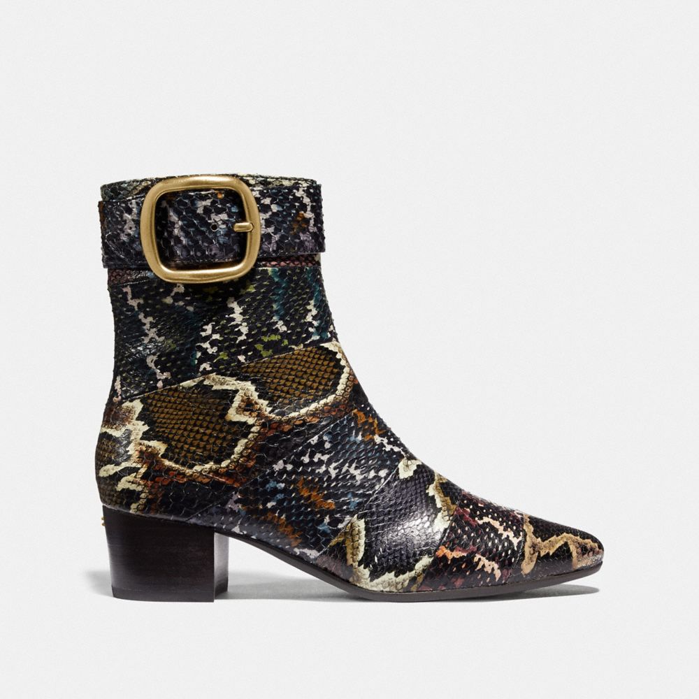 coach snakeskin boots