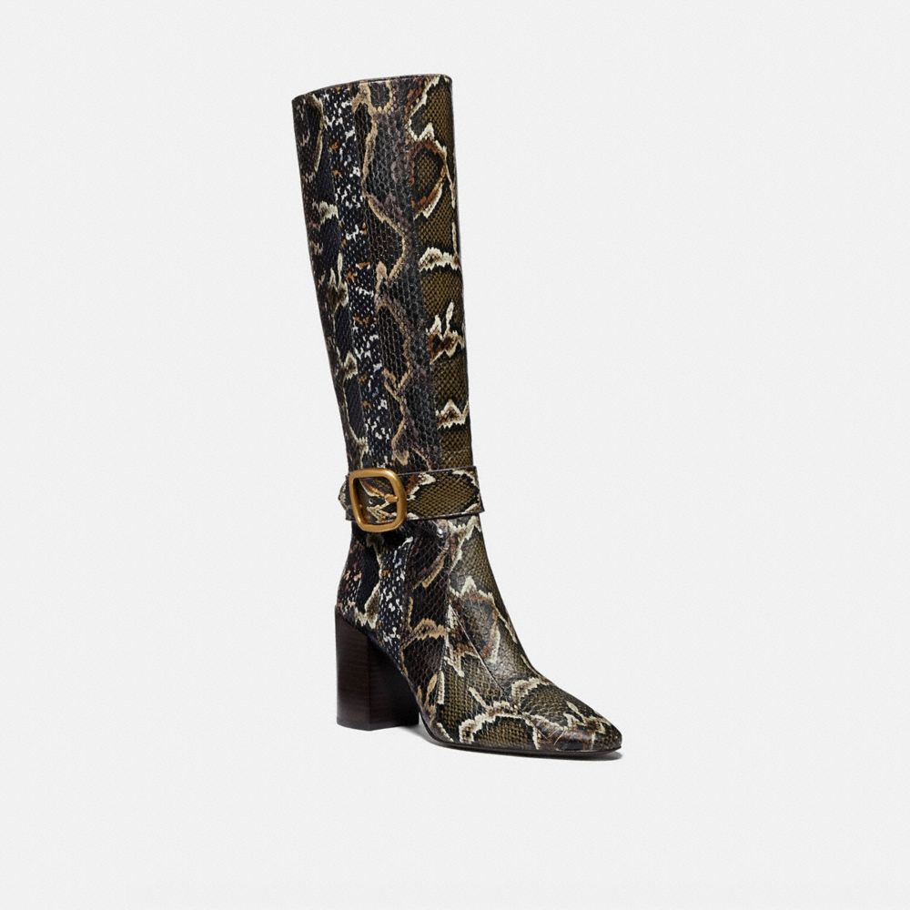 snakeskin womens boots