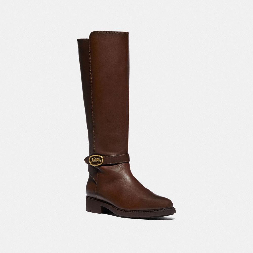 monogram boots wide calf