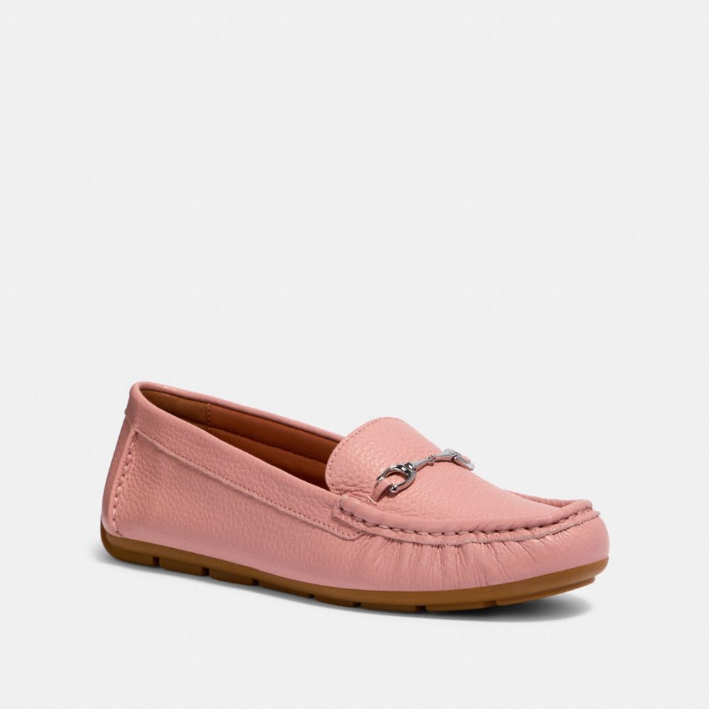 pink coach loafers