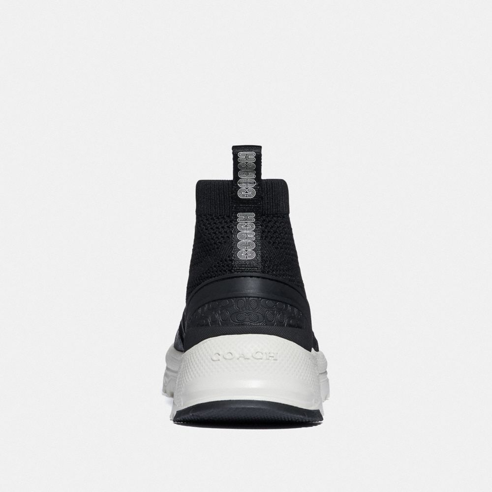 coach black high top sneakers