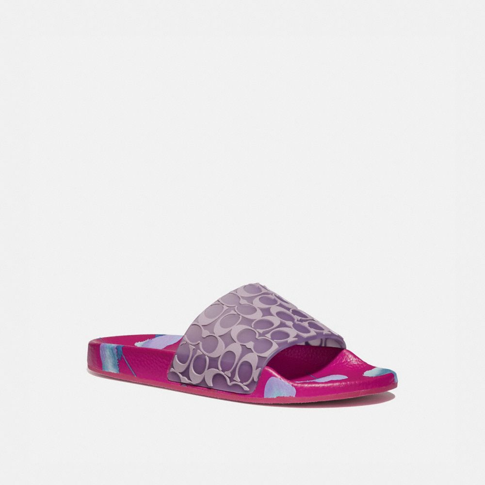 coach slides pink