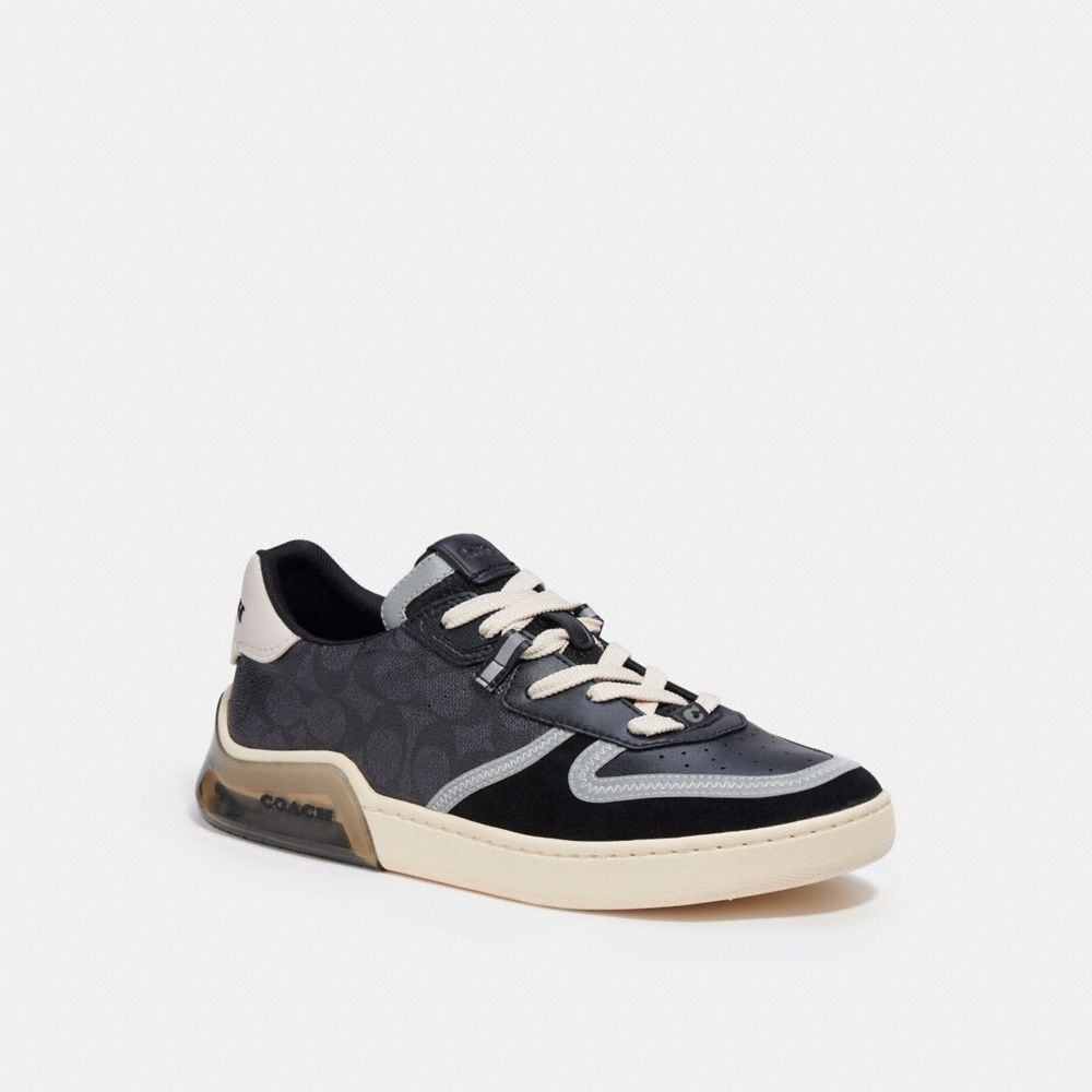 coach leather signature jogger sneakers