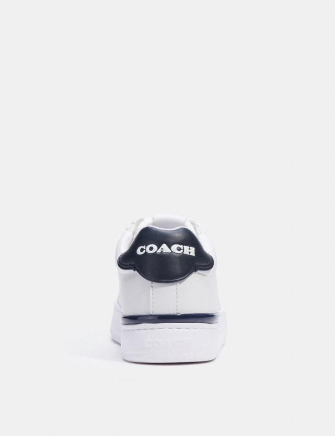 Coach Lowline Low Top Sneaker Optic White/ Midnight Navy  Alternate View 3