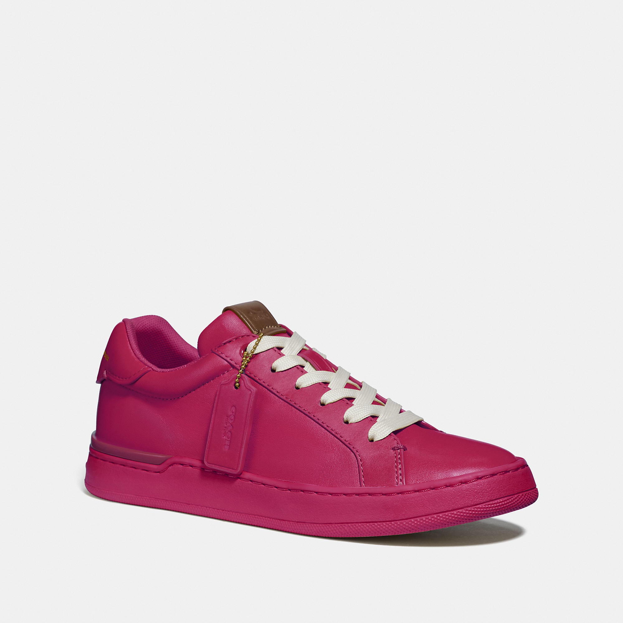 Coach Lowline Luxe Low Top Sneaker In Pink - Size 7.5 B
