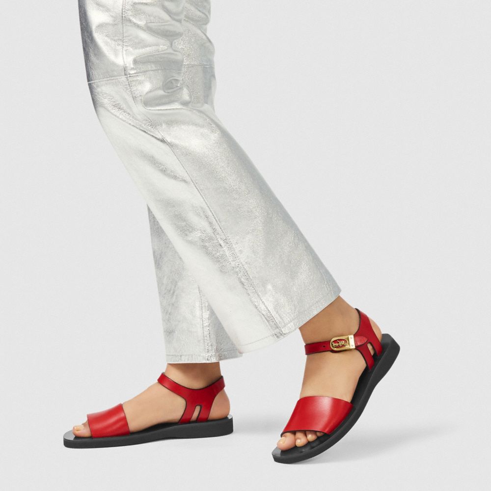 coach ankle strap sandals