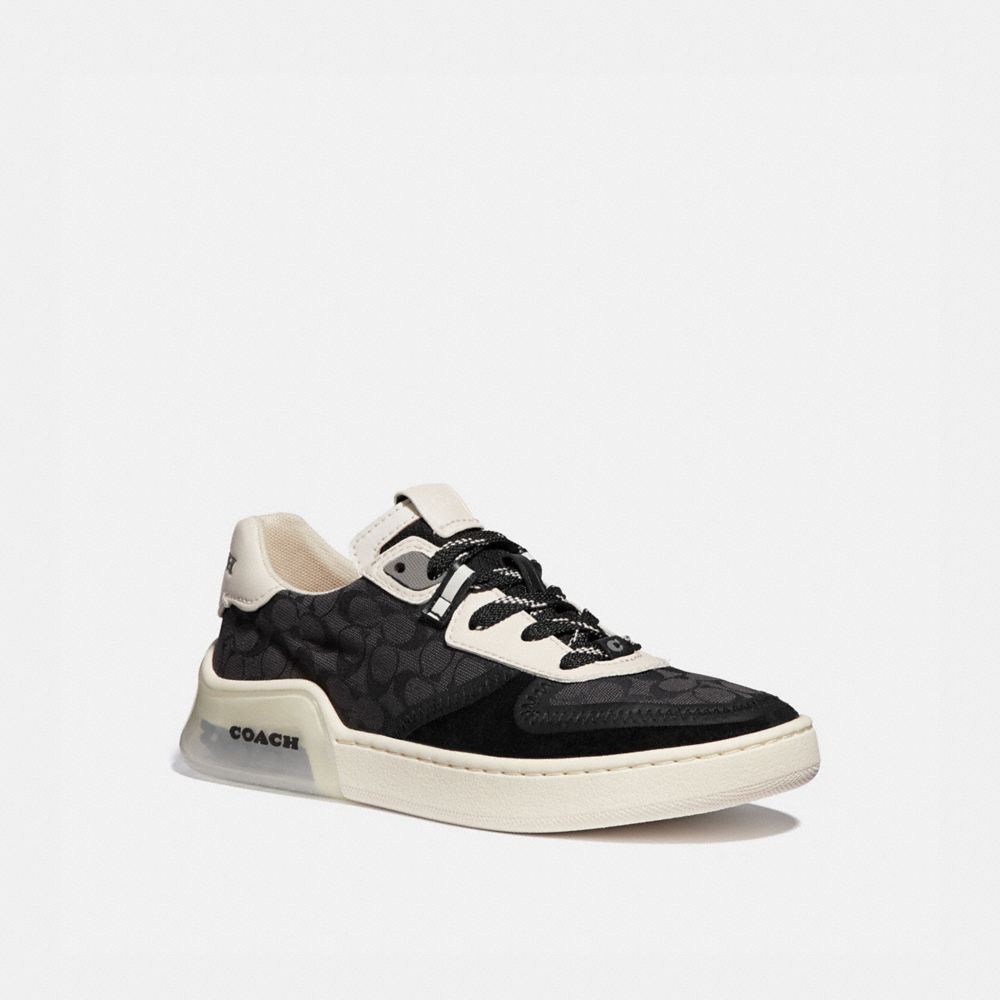 women's black coach sneakers