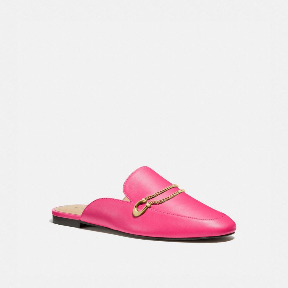 pink coach loafers