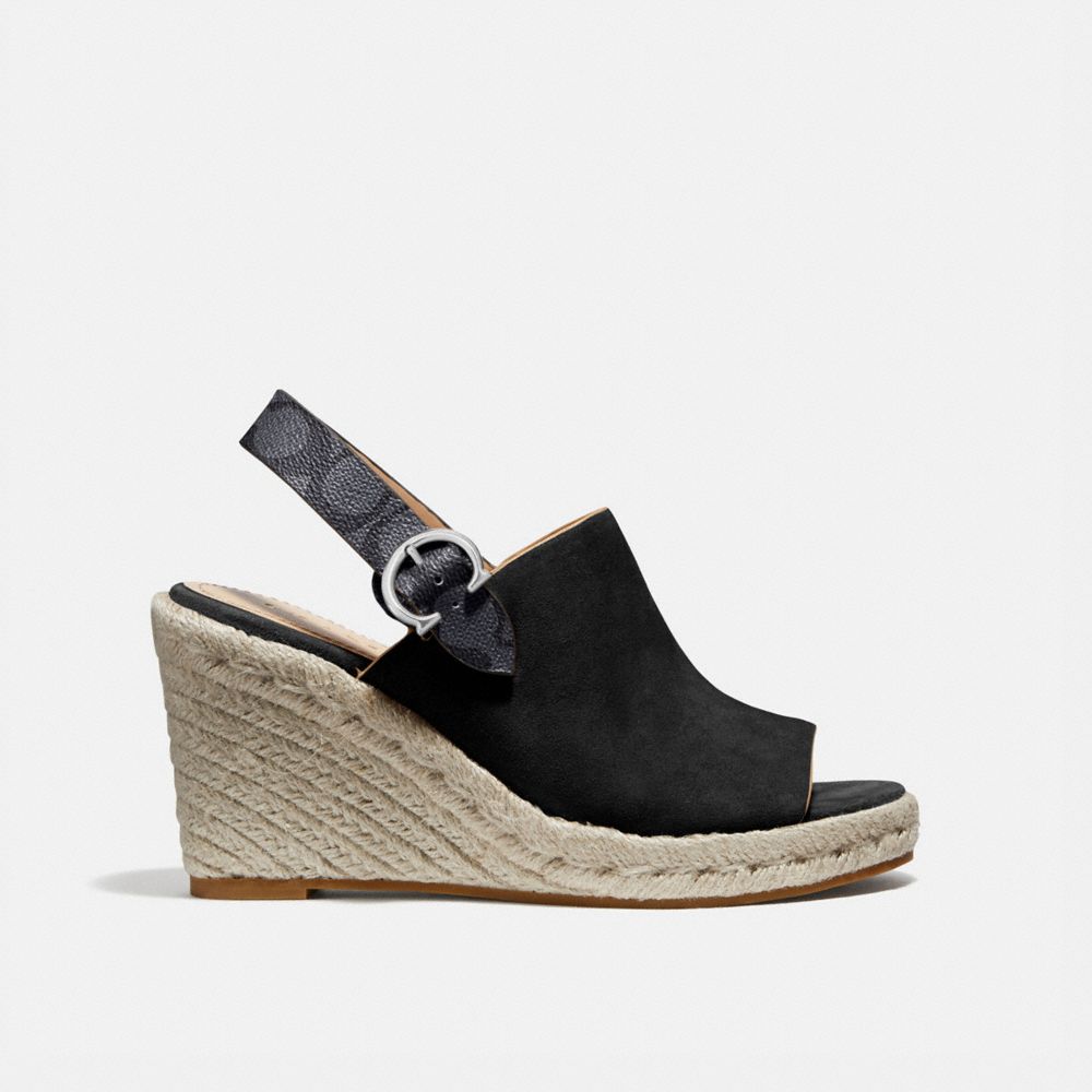 Coach Poppy Wedge Peanut Women Shoes Heels Alternate View 1