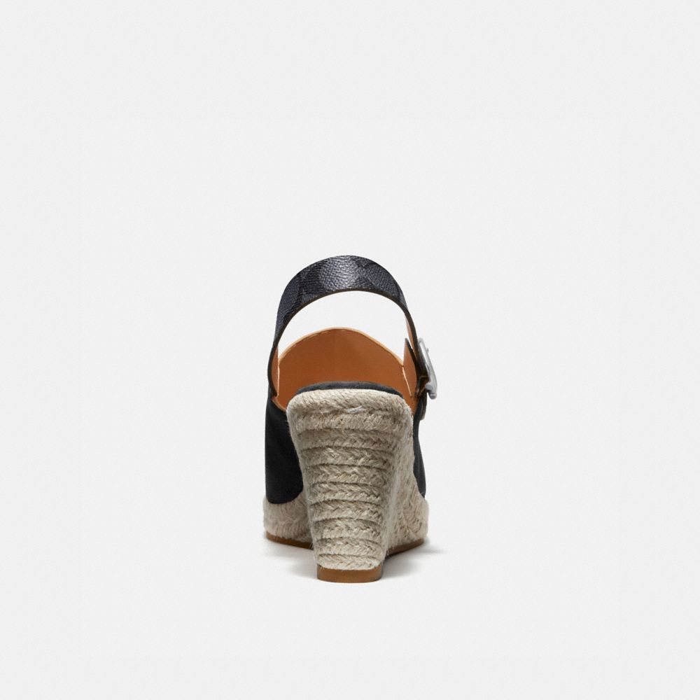 Coach Poppy Wedge Peanut Women Shoes Heels Alternate View 3