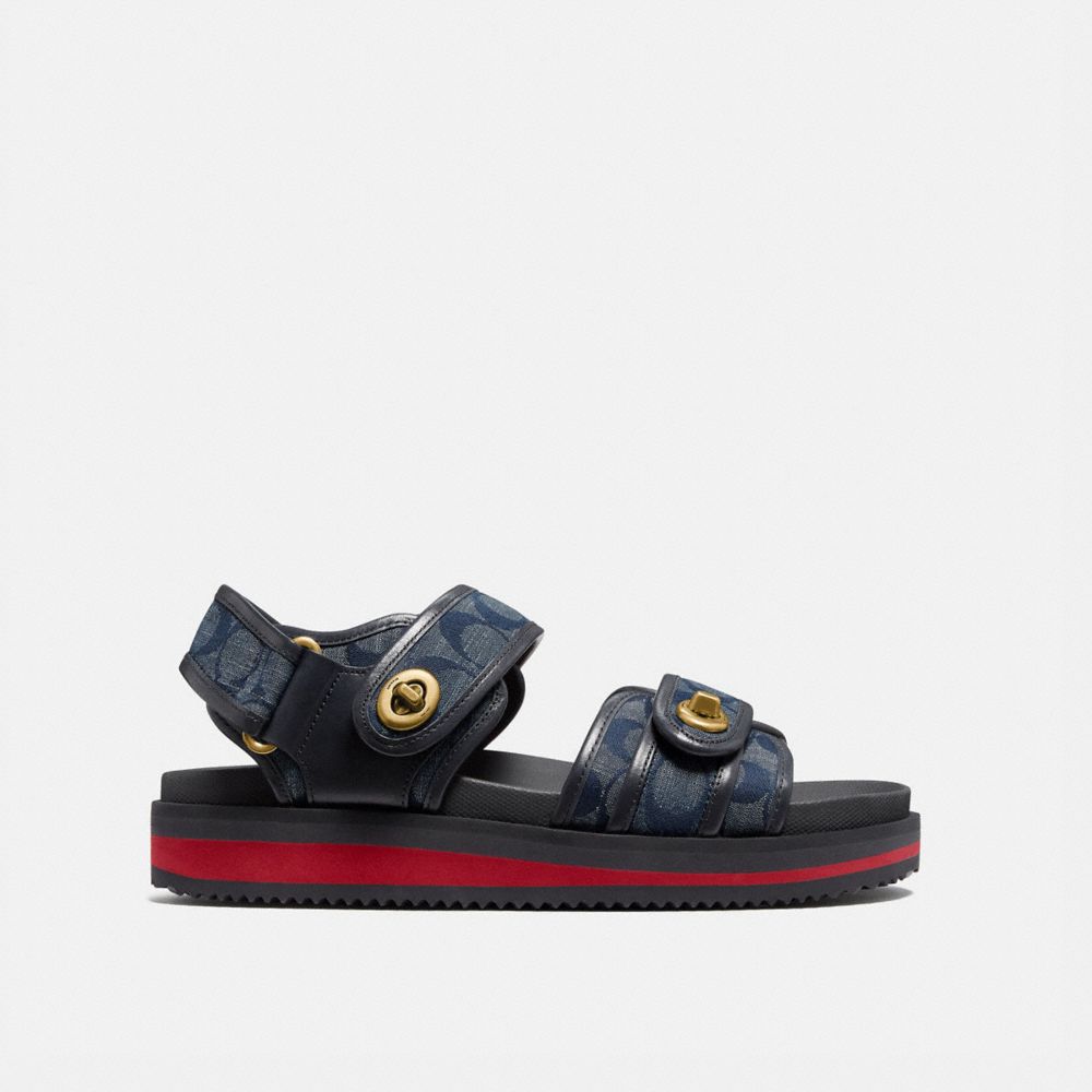 coach chambray sandals