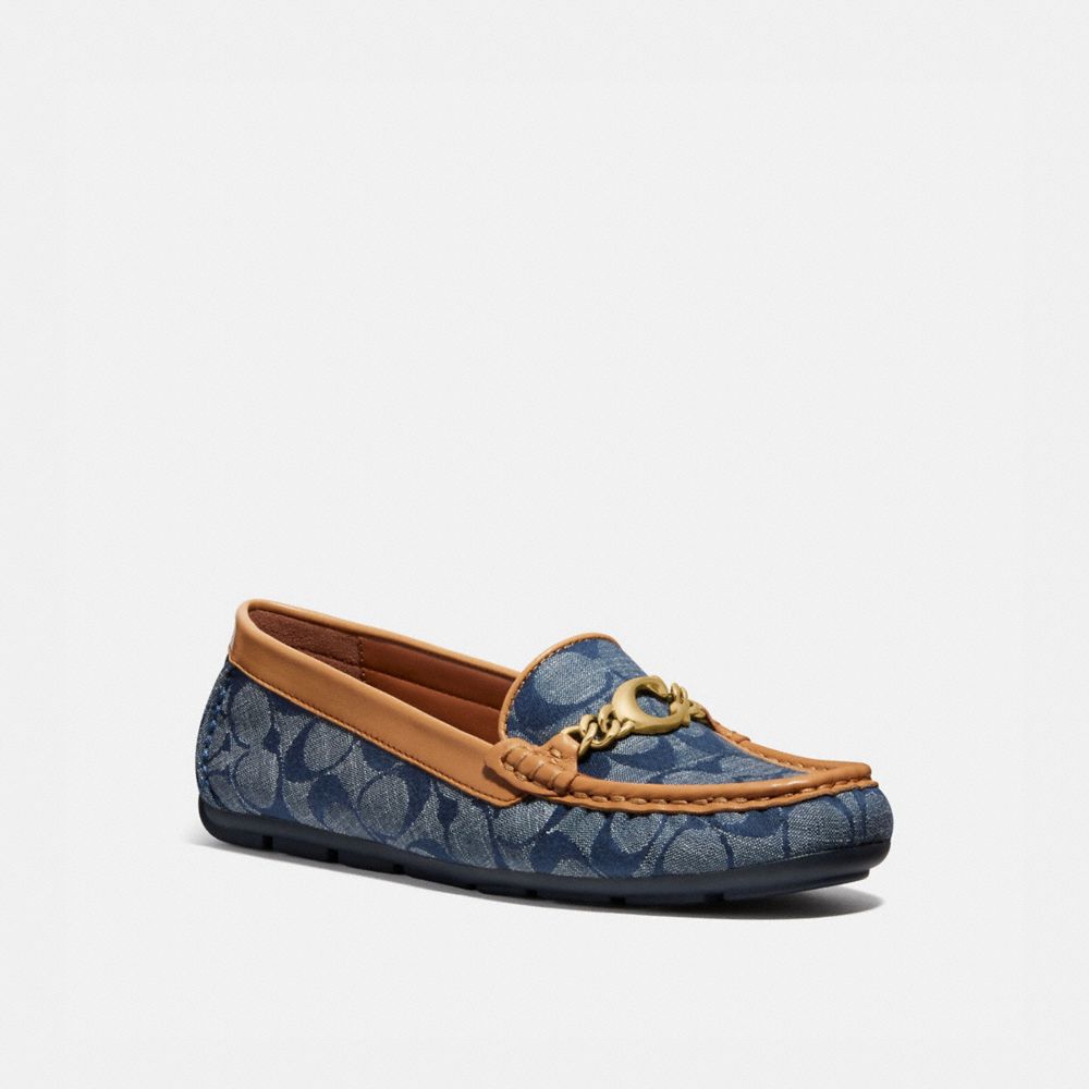 coach moccasin flats
