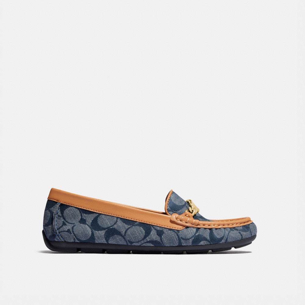 coach moccasin flats