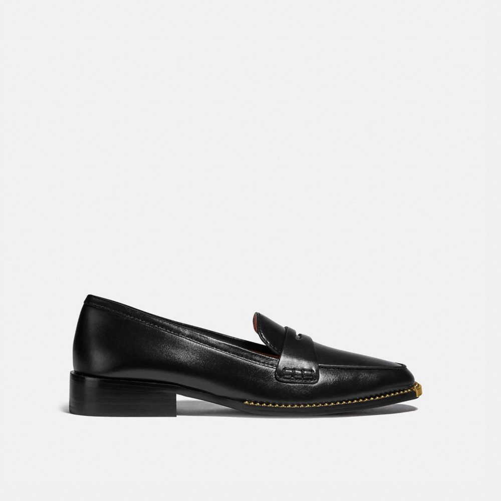 coach penny loafers womens