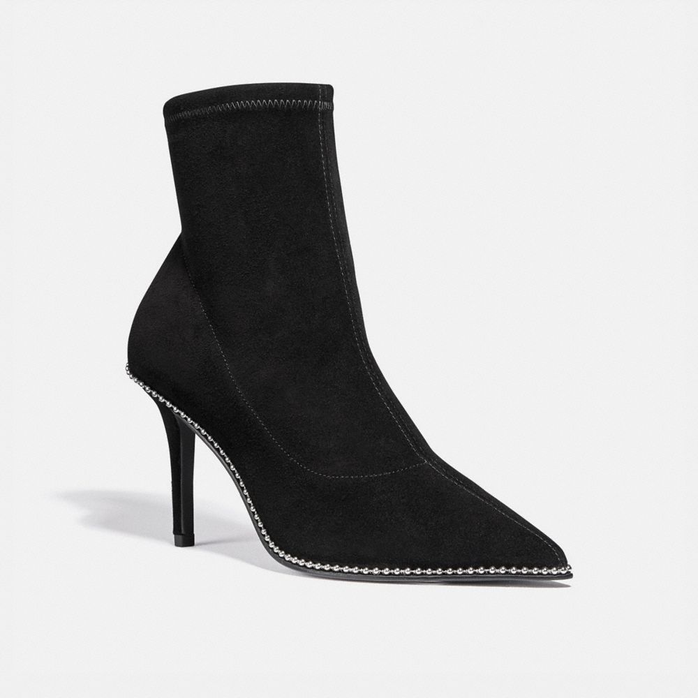 coach black suede boots