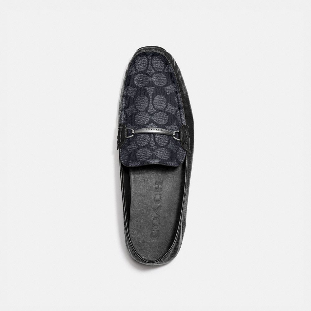 men's coach leather loafers