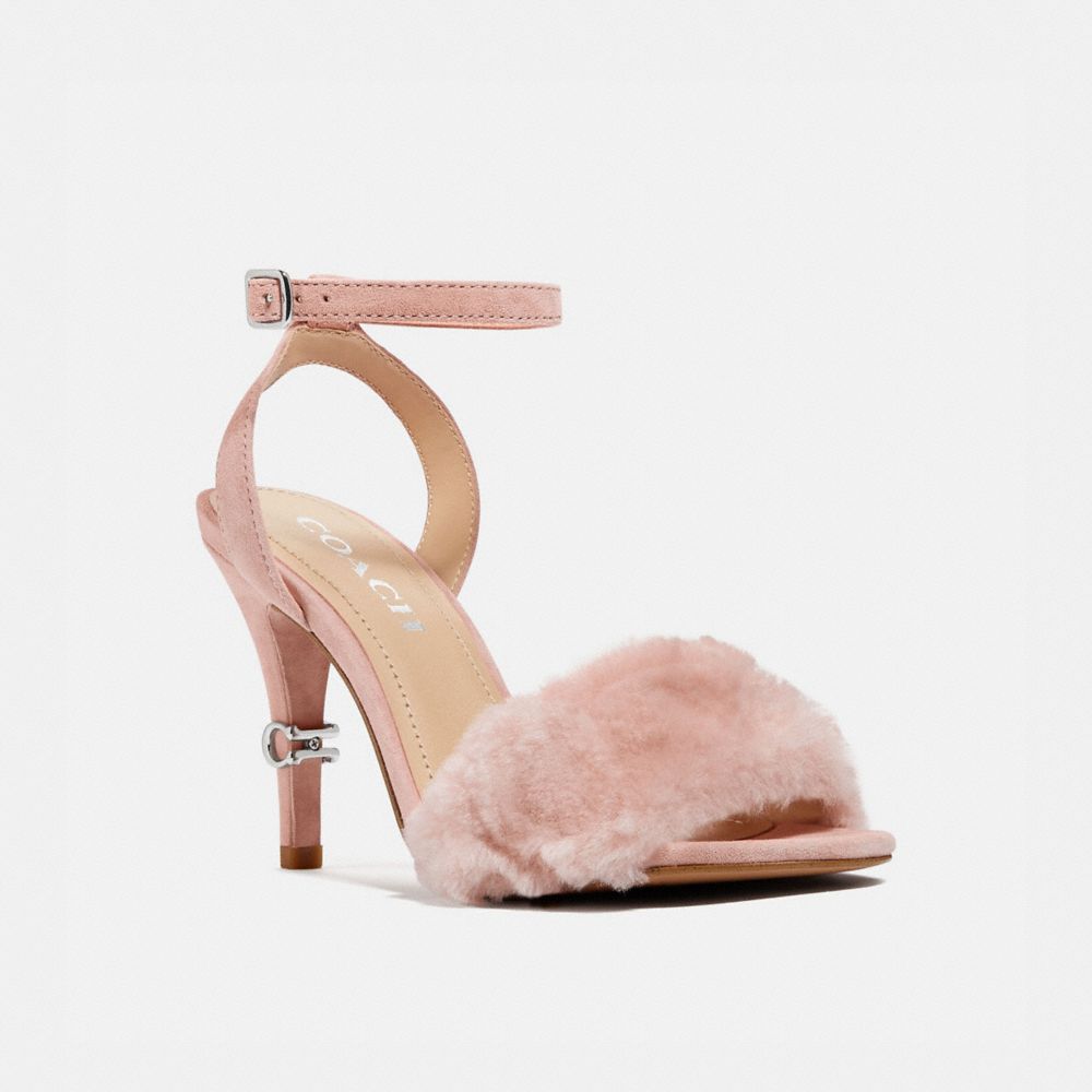 dusty rose sandals heels