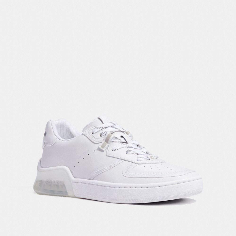 all white coach sneakers