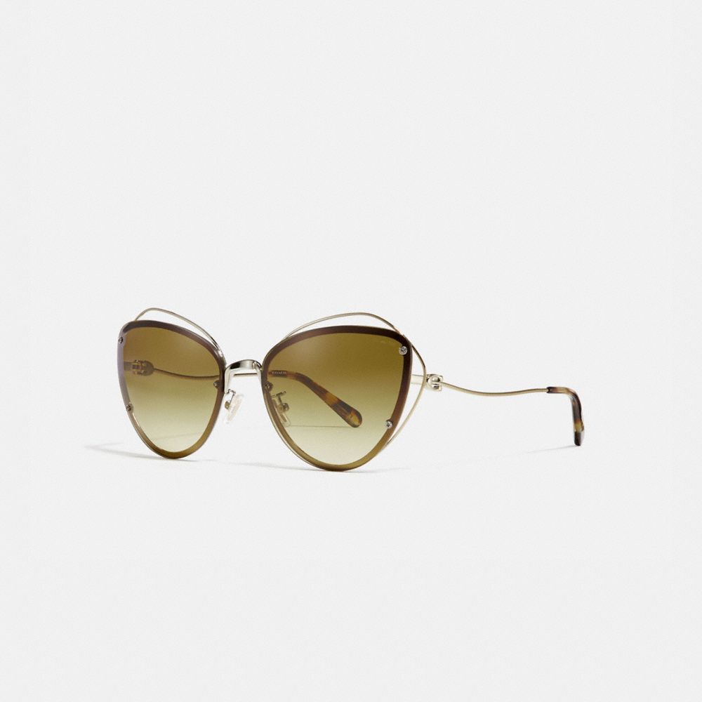 wire cat eye sunglasses