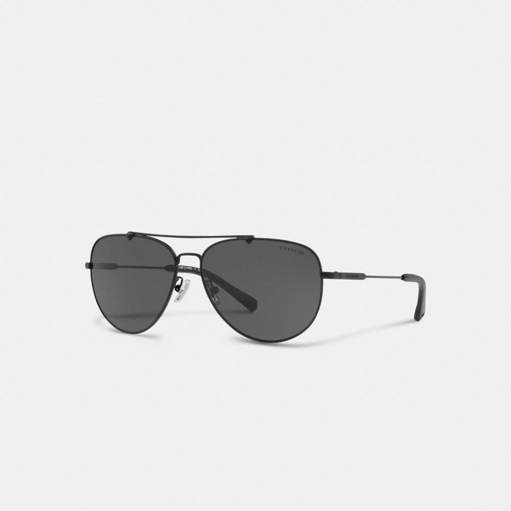 black wire frame sunglasses