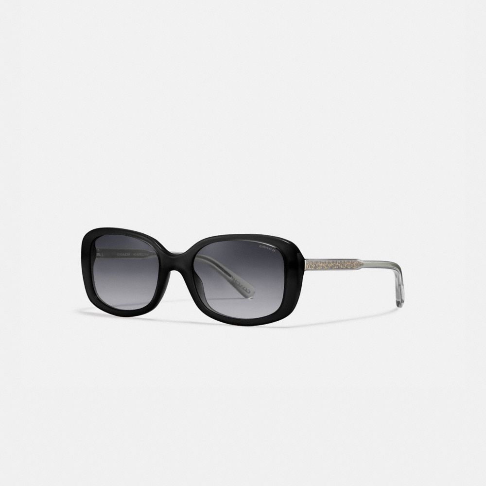 black coach glasses