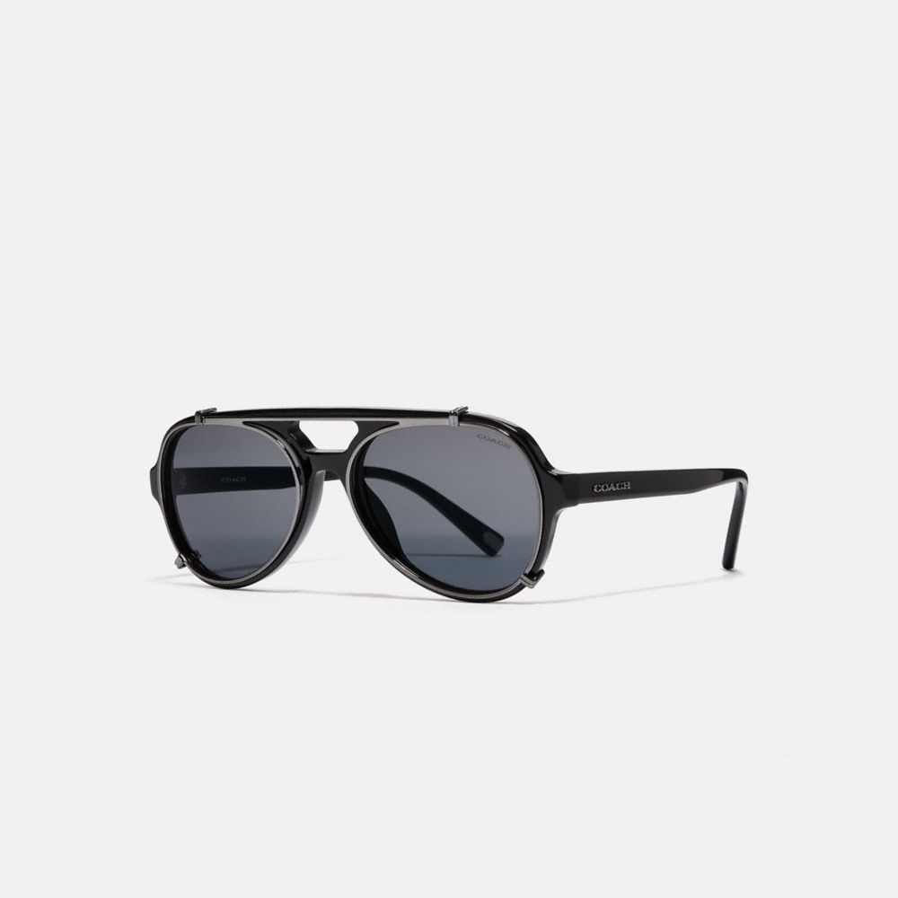 coach charity black sunglasses